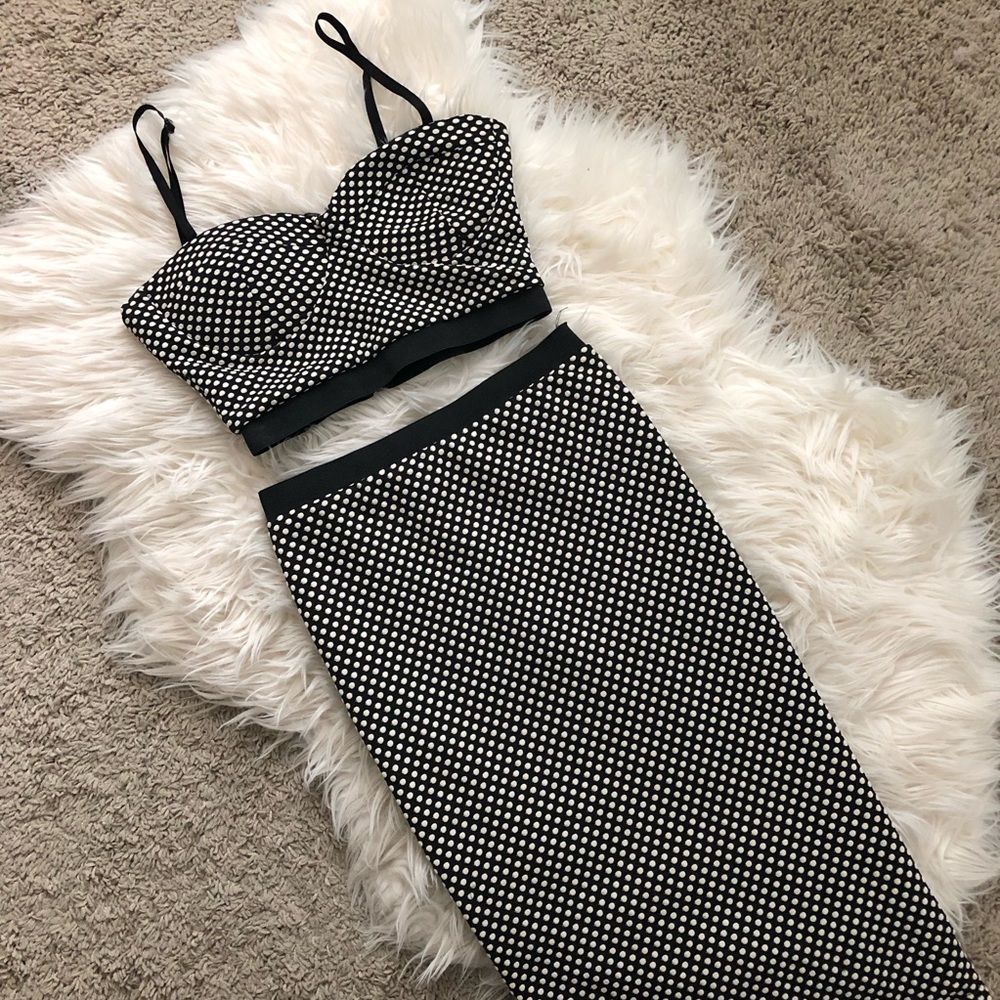 Two Piece bralette and skirt set